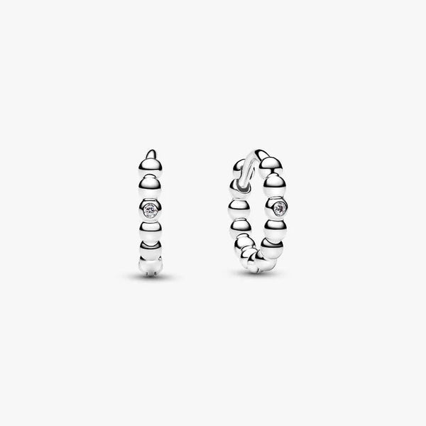 Orecchini Pandora Cerchi Piccoli Sfere Con Punto Luce 294823C01