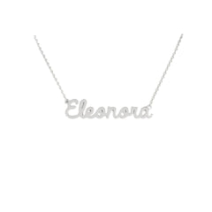 Collar con el nombre Eleonora en acero inoxidable 316
