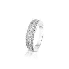 Giorgio Visconti White Gold Ring with Diamonds
