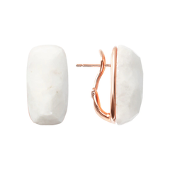 Pendientes Bronzallure Scrabble con cierre Omega