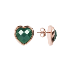 Orecchini Bronzallure Carisma Con Cuore In Pietra Naturale WSBZ01563.GAG