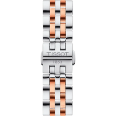 Tissot Tradition Lady Watch with White Dial and Rose Gold PVD