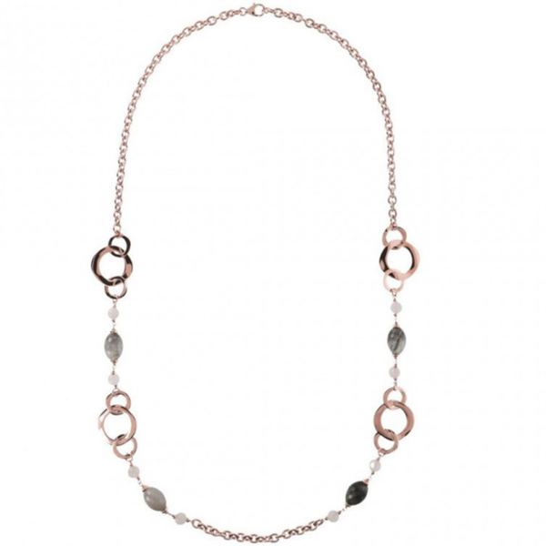 Collana Bronzallure In Golden Rosè Con Pietre Naturali WSBZ00988.GQ.RQ