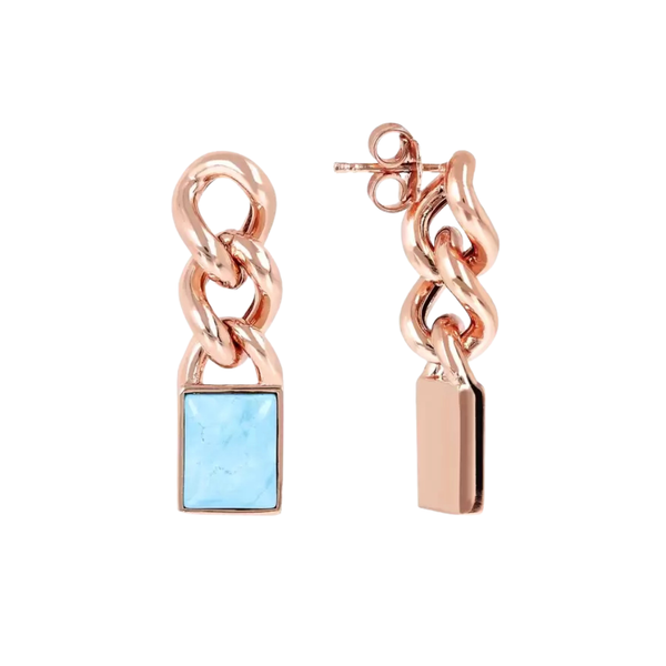 Orecchini Bronzallure Pendenti Con Pietra Cabochon Naturale WSBZ01914.MG