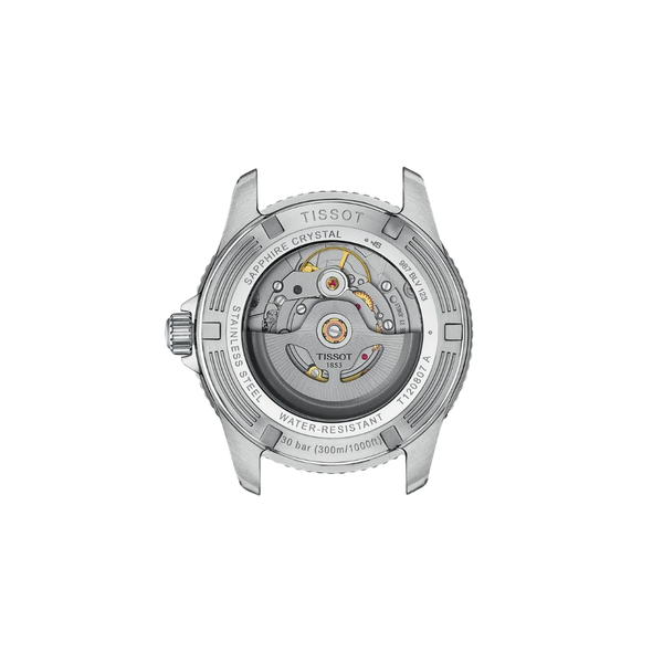 Reloj Tissot Seastar 40 mm automático Powermatic 80 Aqua Green para hombre