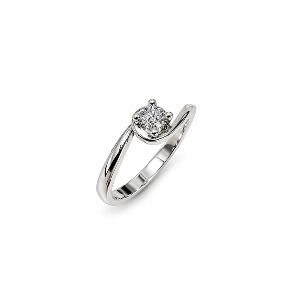 Anillo solitario Giorgio Visconti con diamante central de 0,15 ct