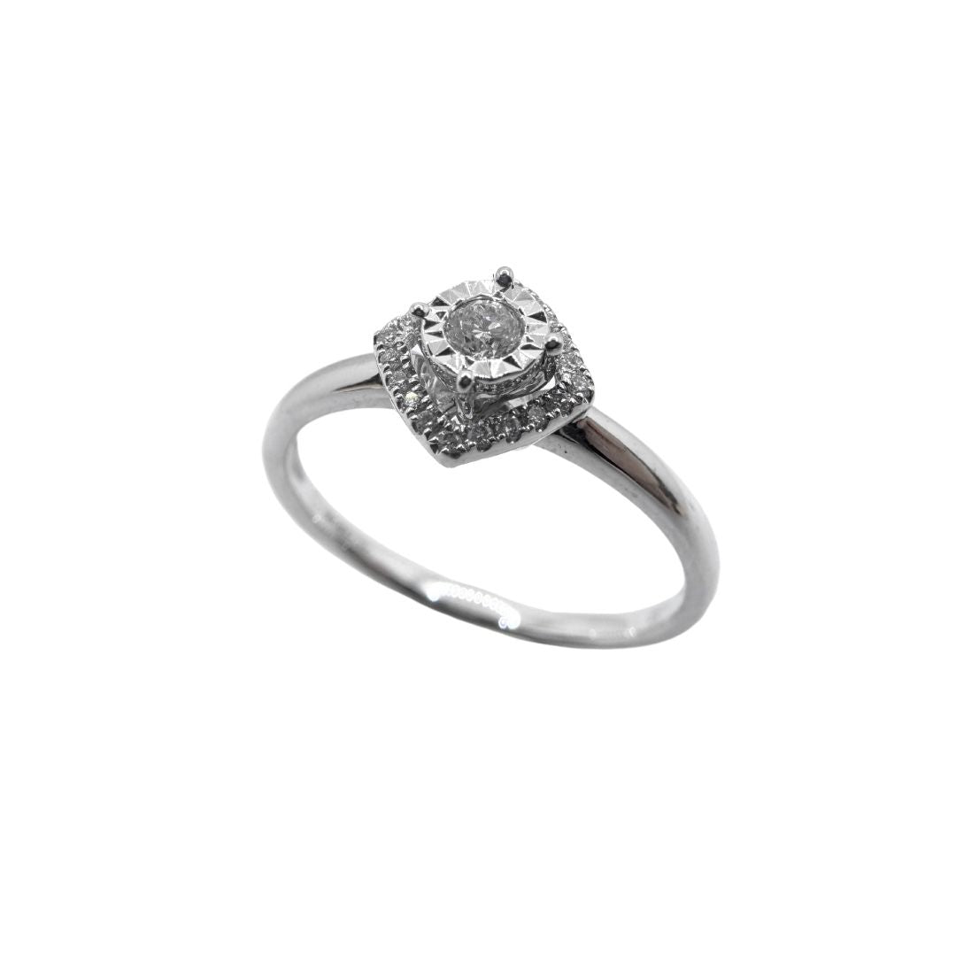 Anello Solitario Giorgio Visconti in Oro e Diamanti ABX16217