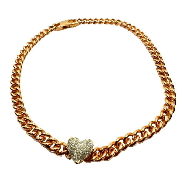 Bracciale Rebecca Jolie con Cuore in Argento Rosè e Polvere di Diamanti SJLBCR01
