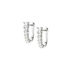 Orecchini Amen Huggies Ovali Piccoli con Zirconi ORMOBBZ3