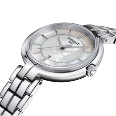 Tissot Flamingo Watch with Mother-of-Pearl Dial and Asymmetric Strap