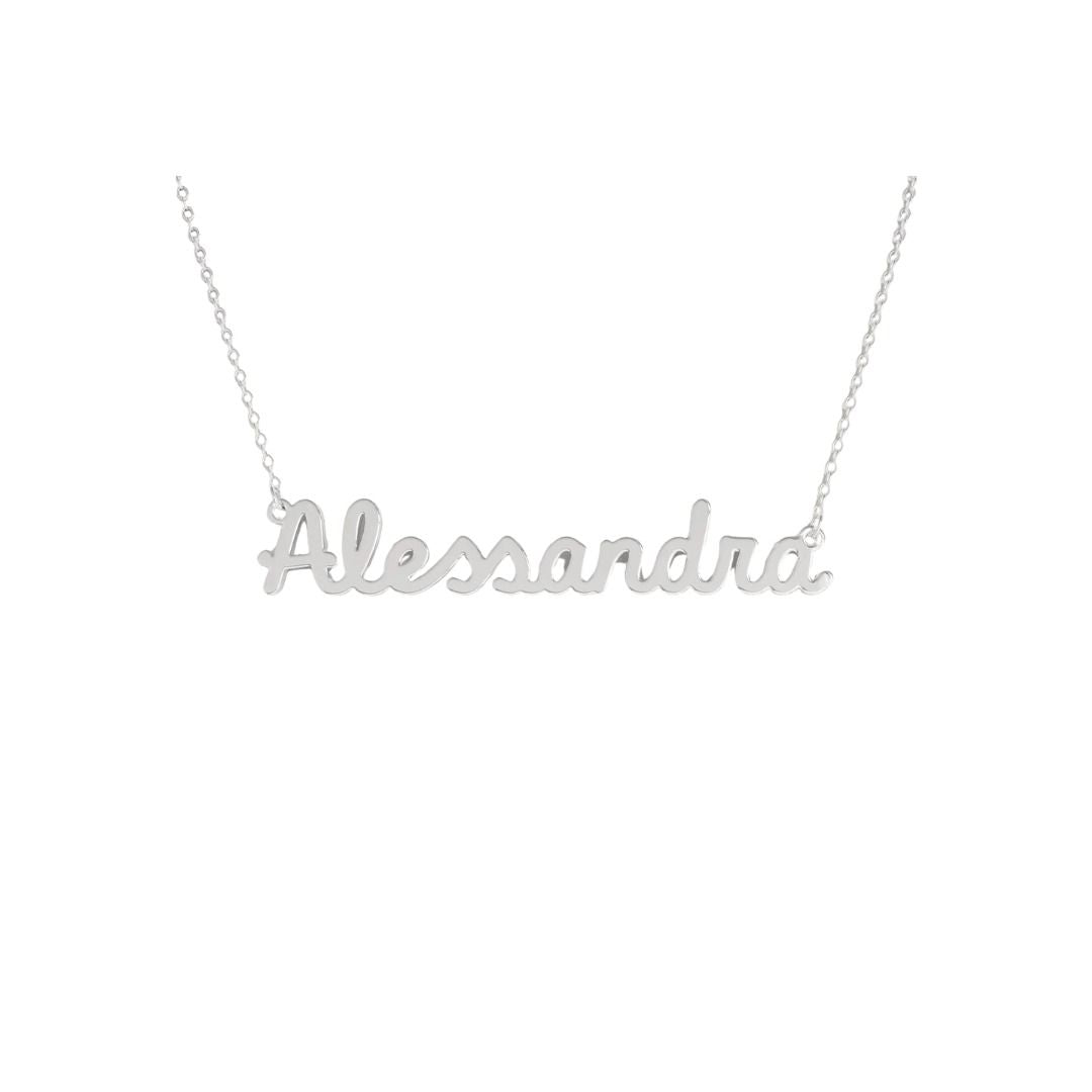 Collana Nome Alessandra In Acciaio 316