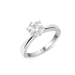 ELEGANT SOLITAIRE RING IN 925 SILVER