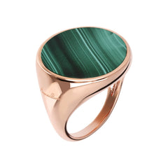 Anello Bronzallure In Golden Rosè E Malachite WSBZ00711GM-54