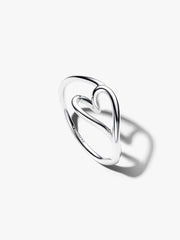 Anello Pandora Cuore Piccolo Linea Sinuosa
