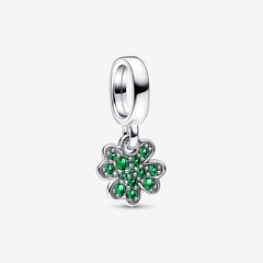 Pandora Small Green Four-Leaf Clover Pendant Charm