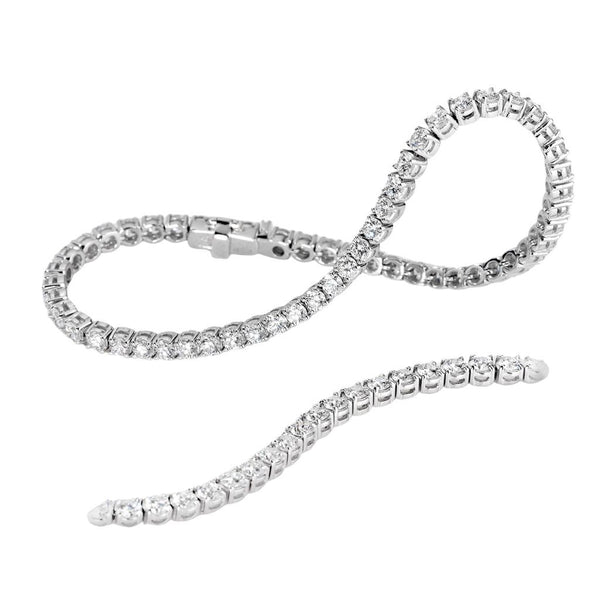 Tennis Giorgio Visconti a Piramide in Oro Bianco 18 KT e Diamanti