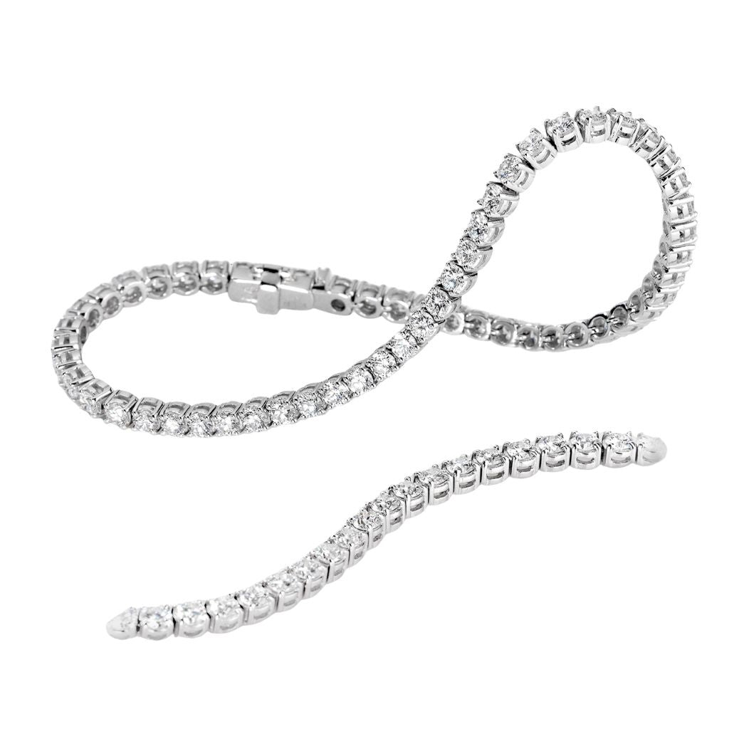 Tennis Giorgio Visconti a Piramide in Oro Bianco 18 KT e Diamanti
