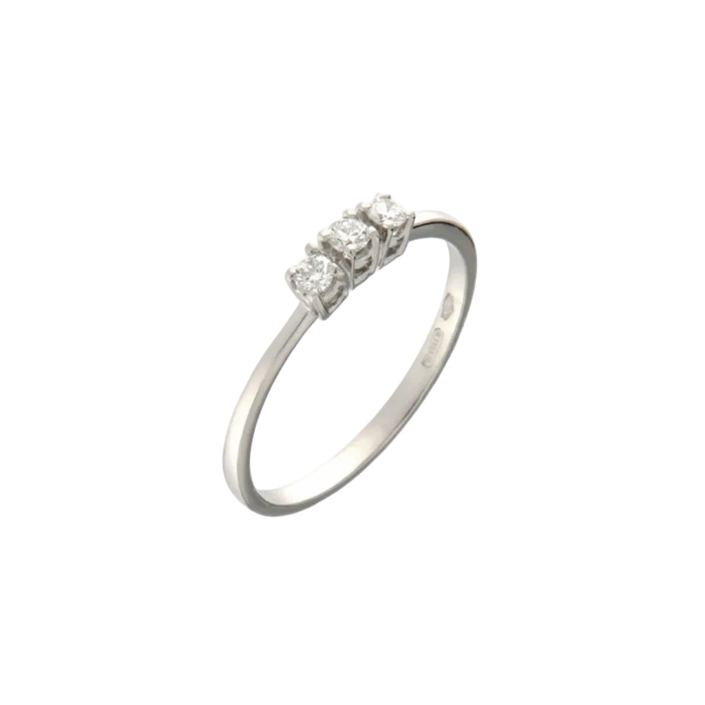 Mirco Visconti Trilogy Ring in White Gold and Diamonds
