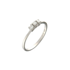 Mirco Visconti Trilogy Ring in White Gold and Diamonds