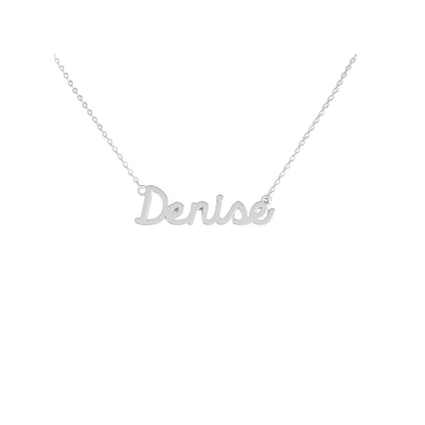 Collar con nombre Denise en acero inoxidable 316