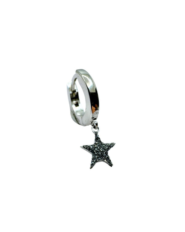 Mono orecchino Rebecca Jolie Pendente Stella in Argento e Polvere di Diamanti SJOOAA35