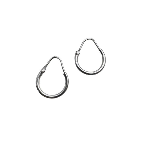 Aros de oro blanco de 18 quilates