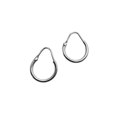 Aros de oro blanco de 18 quilates