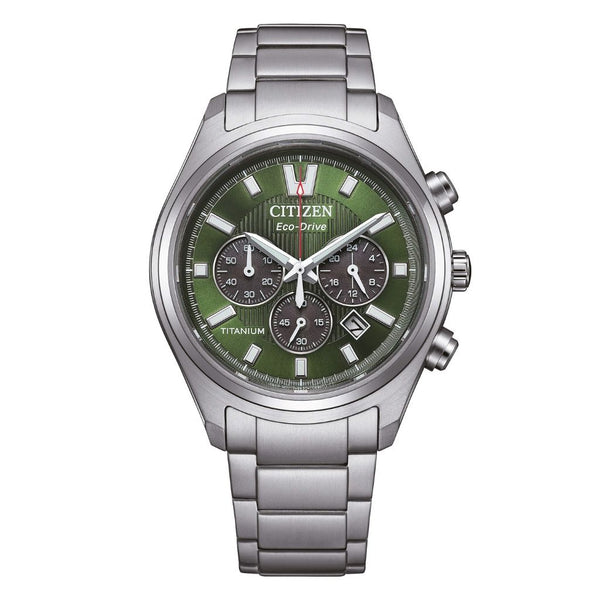 Orologio Citizen Crono Super Titanio Verde