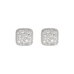 Orecchini Bronzallure a Lobo Quadrati con Pavé di Cubic Zirconia WSBZ02470.WR
