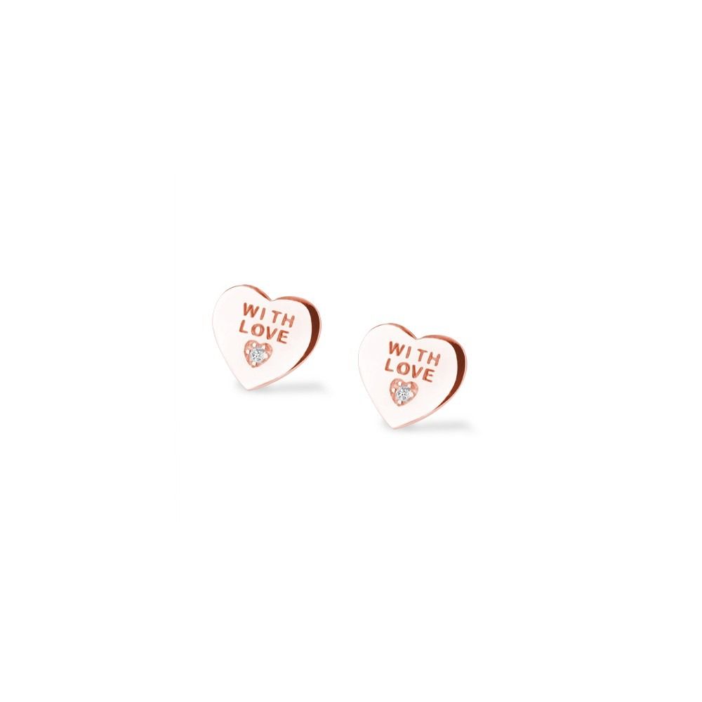 Orecchini Marcello Pane Dream Cuori "WITH LOVE" Rosè ORDV 062