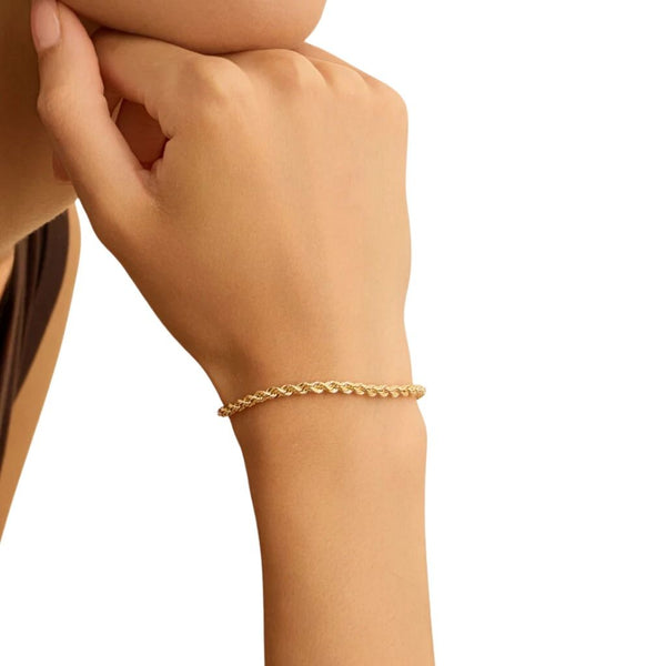 Bracciale Stroili Catena Colette Oro Giallo 9 KT Maglia Corda 1433122