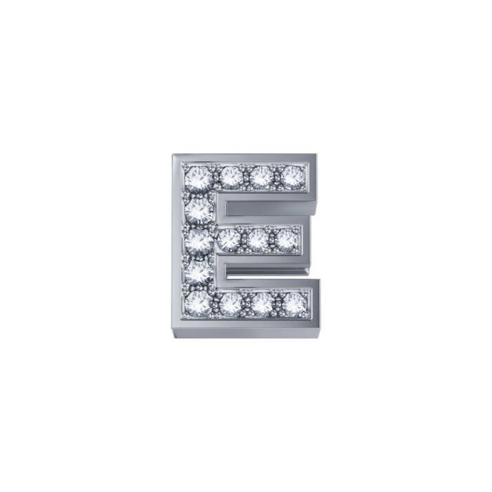 Charm Elements Lettera E in oro bianco e diamanti DCHF3319E.002
