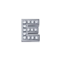 Charm Elements Lettera E in oro bianco e diamanti DCHF3319E.002