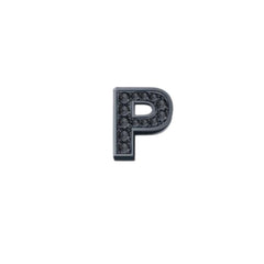 Elements Lettera P In Oro Brunito E Diamanti Neri 0,02 ct DCHF7278P.002
