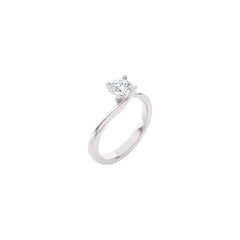 Valentino Solitaire Ring in White Gold with a 1.00 ct GIA Central Diamond
