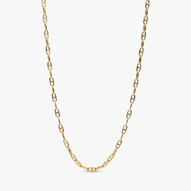 Collana Pandora Catena Maglia Ancora Rifinita In Oro 363899C00