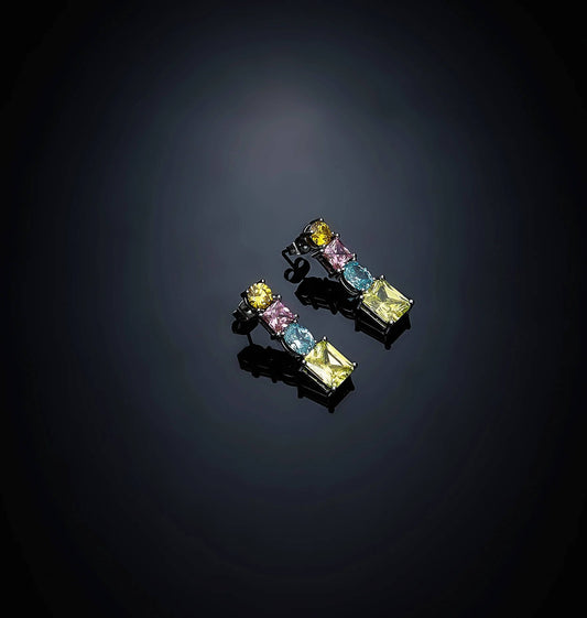 Orecchini Chiara Ferragni pendenti Princess Rainbow