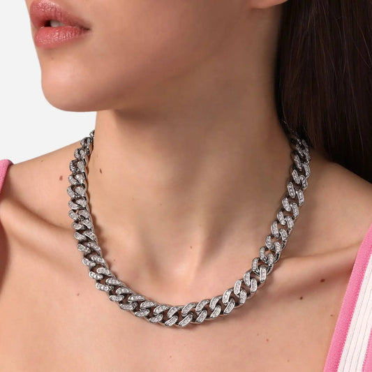 Collar de cadena Bossy con circonitas de Chiara Ferragni