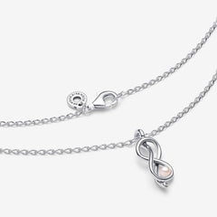 Collana Pandora Legame Infinito Con Perla Rosa Artificiale 393762C01-50