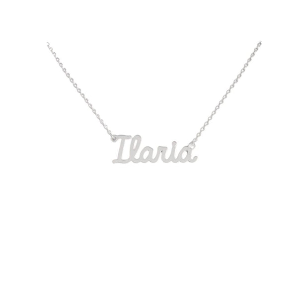 Collana Nome Ilaria In Acciaio 316 -