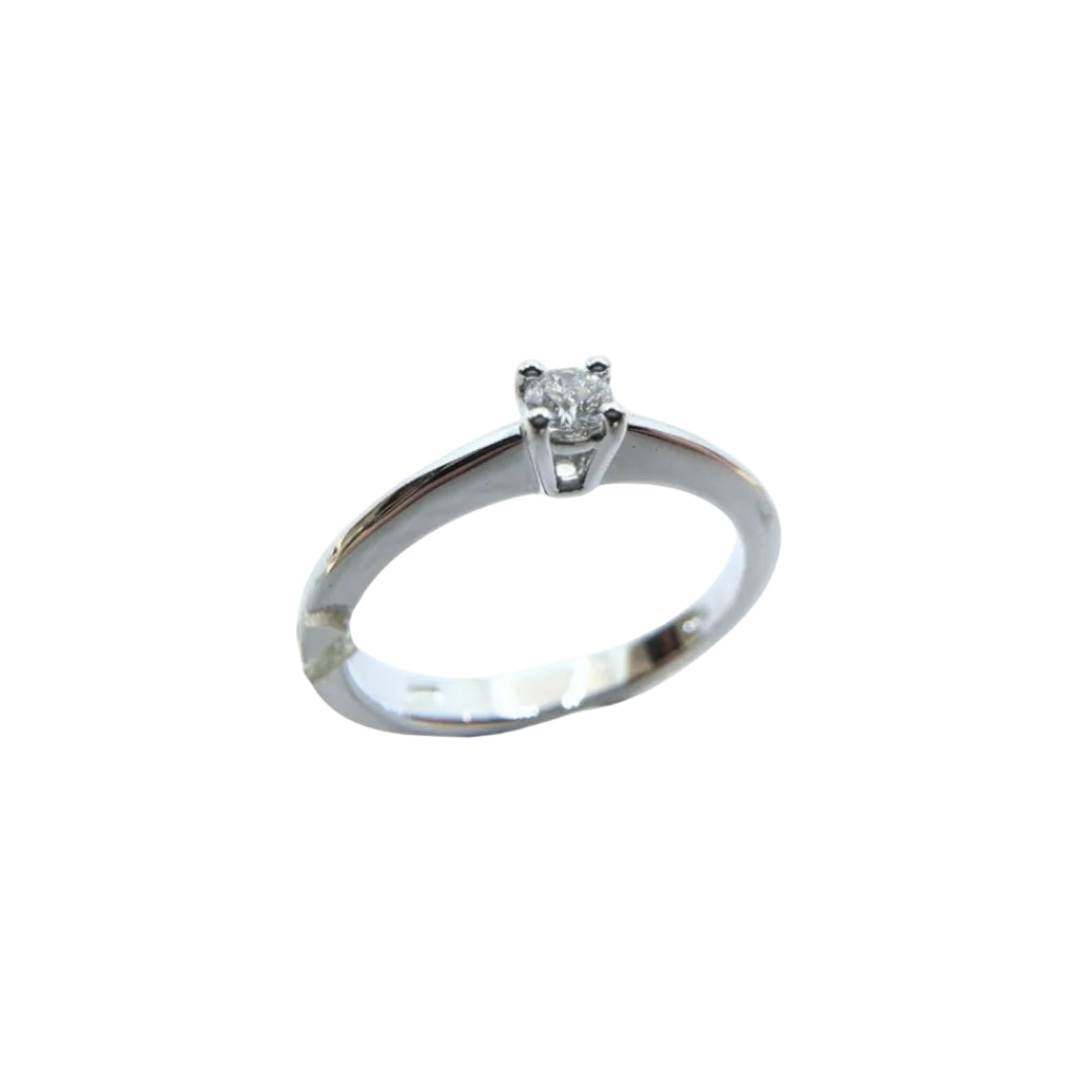 Mirco Visconti White Gold Ring with Diamond