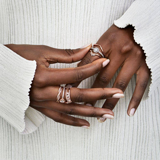 Pandora Twist of Fate Rose Ring