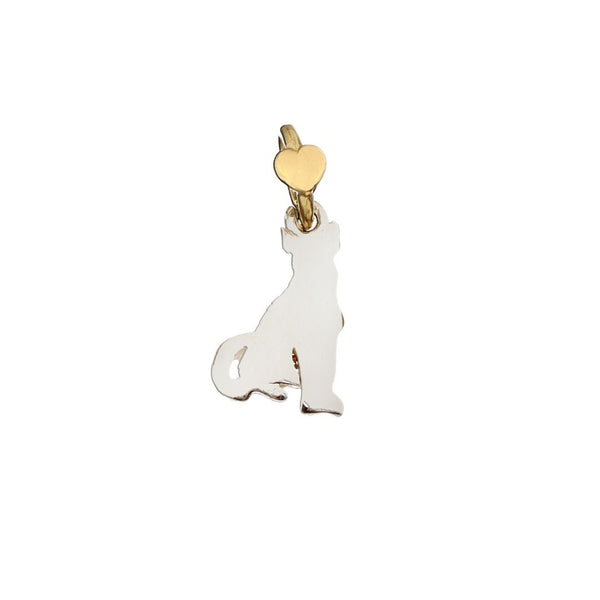 Charm Dodo Mariani Pastore Tedesco In Argento E Oro Giallo 9 Kt PAST1