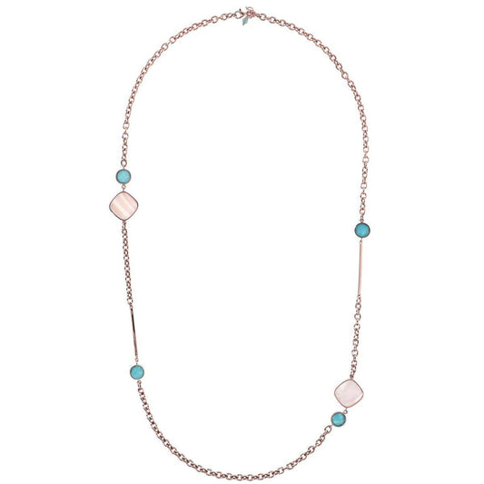 Collar Bronzallure Golden Rose con piedras naturales