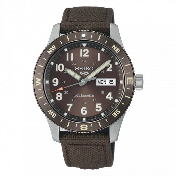 Orologio Seiko 5 Sport Field Automatico Quadrante Marrone HDB009K1