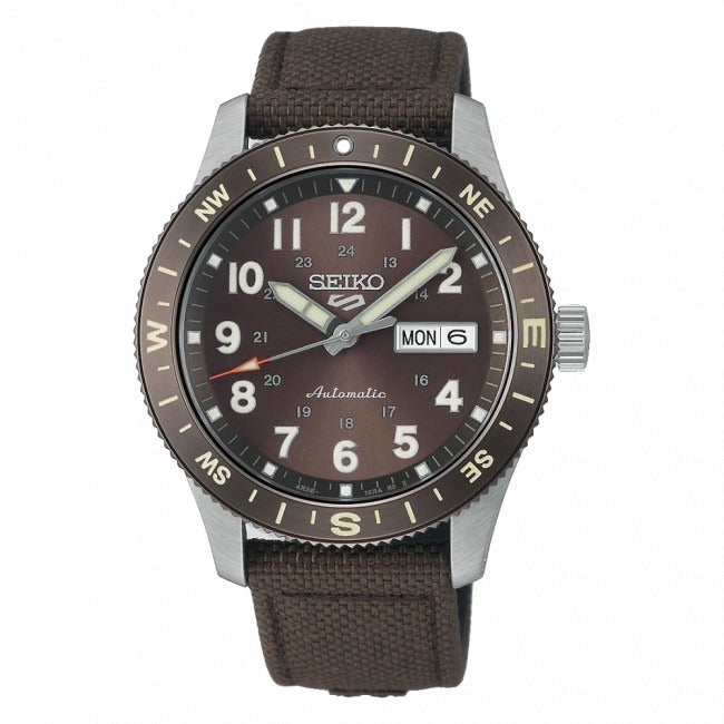 Orologio Seiko 5 Sport Field Automatico Quadrante Marrone HDB009K1
