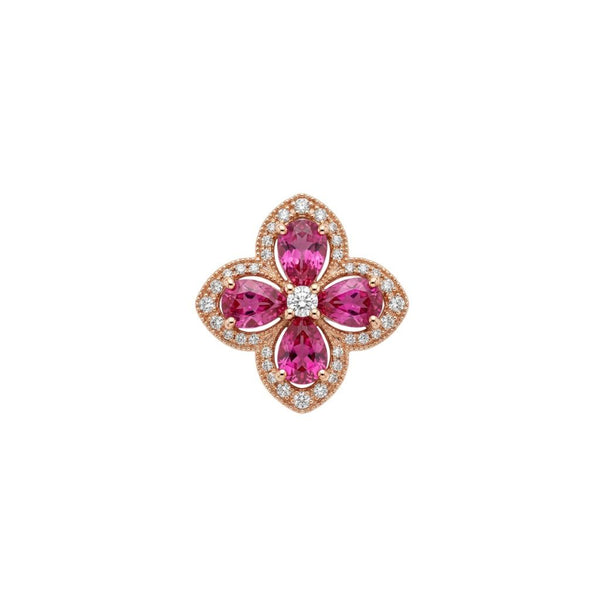 Charm Elements Sultana con diamante e tormaline rosa ECY13475.005