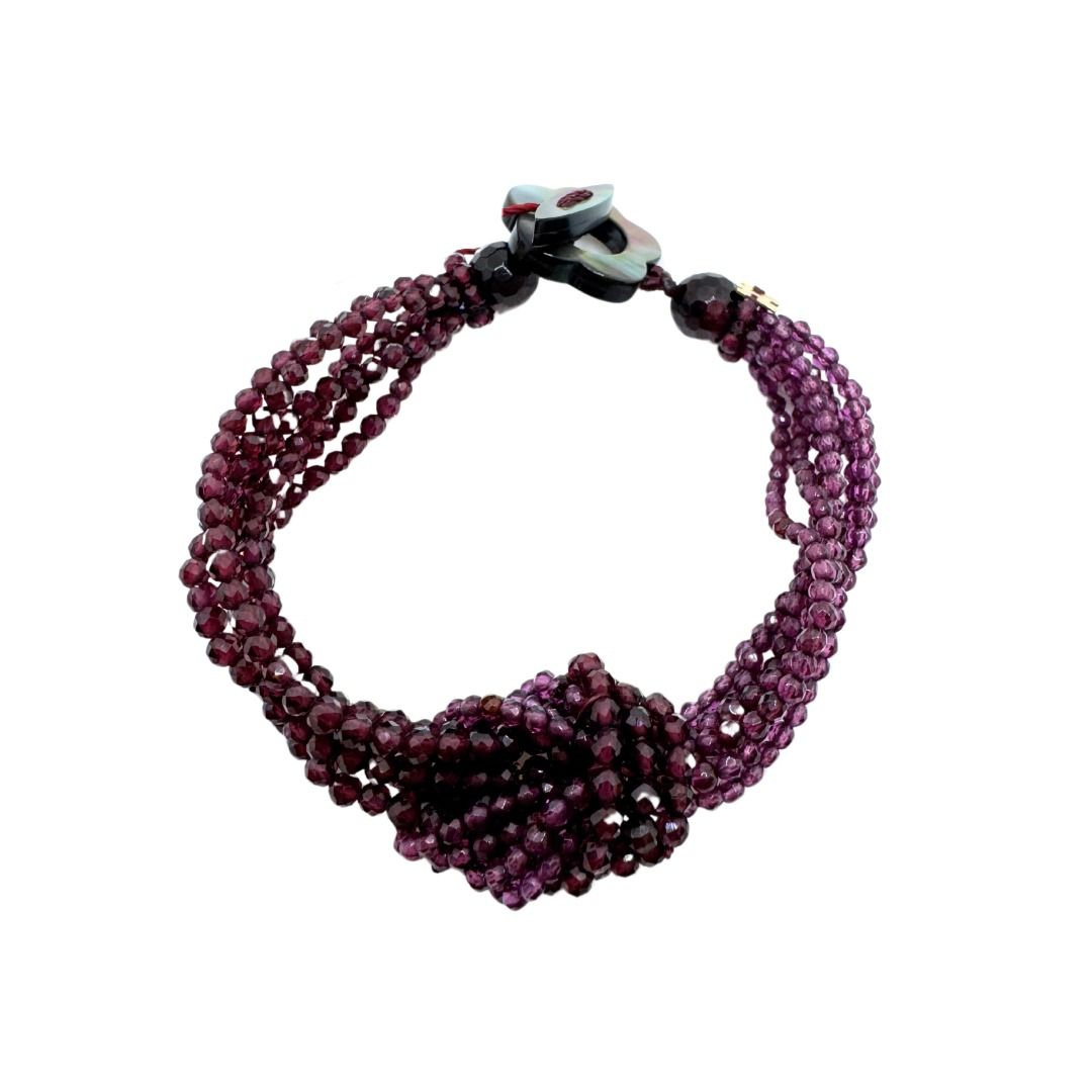 Bracciale Rajola Abbracci con Granato e Madreperla 54-610-818