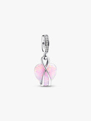 Charm Pandora Pendente Cuore Di Mamma Rosa Opalescente 793202C01