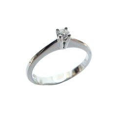 Anello Solitario Mirco Visconti in Oro Bianco con Diamante FH232/10